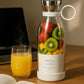 FreshSip™ Glass Juice Bottle – Stylish Reusable Drink Bottle