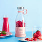 FreshSip™ Glass Juice Bottle – Stylish Reusable Drink Bottle